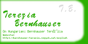 terezia bernhauser business card